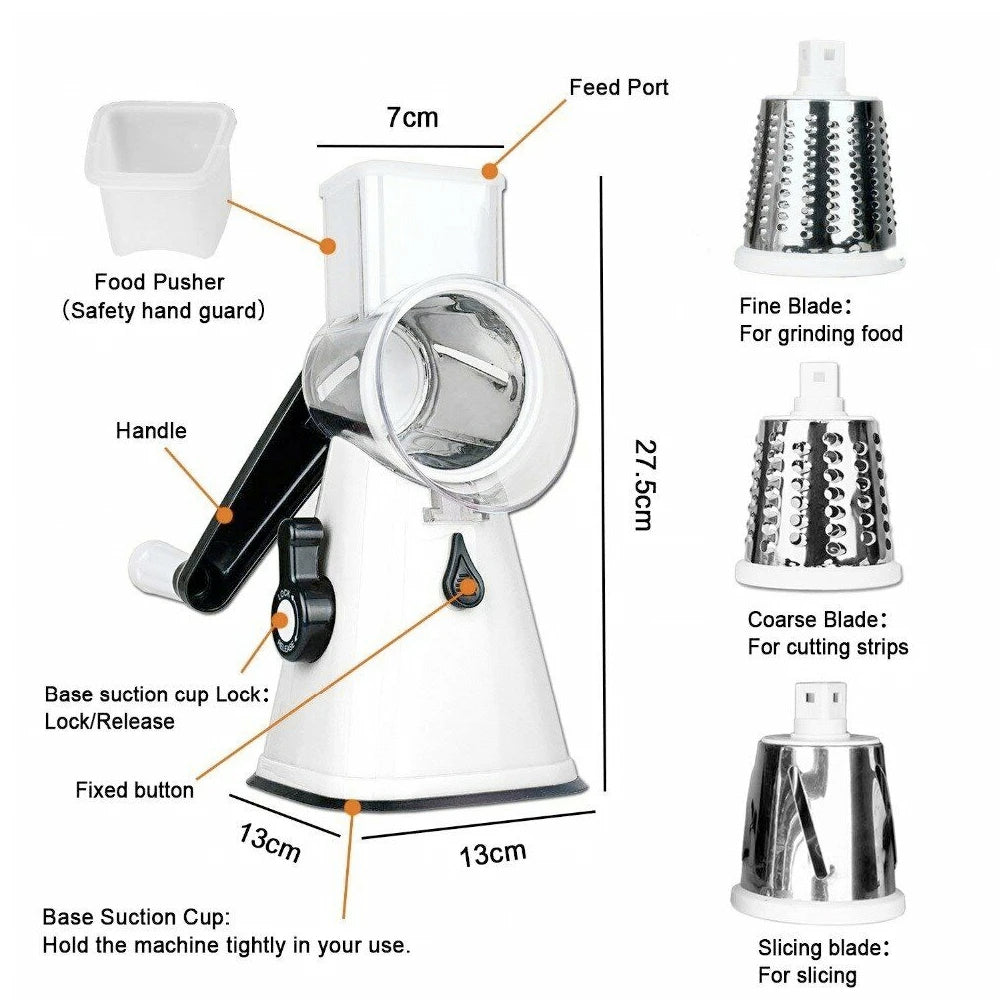 Premium RVS Keukenrasp Set - 6-in-1 Multifunctioneel