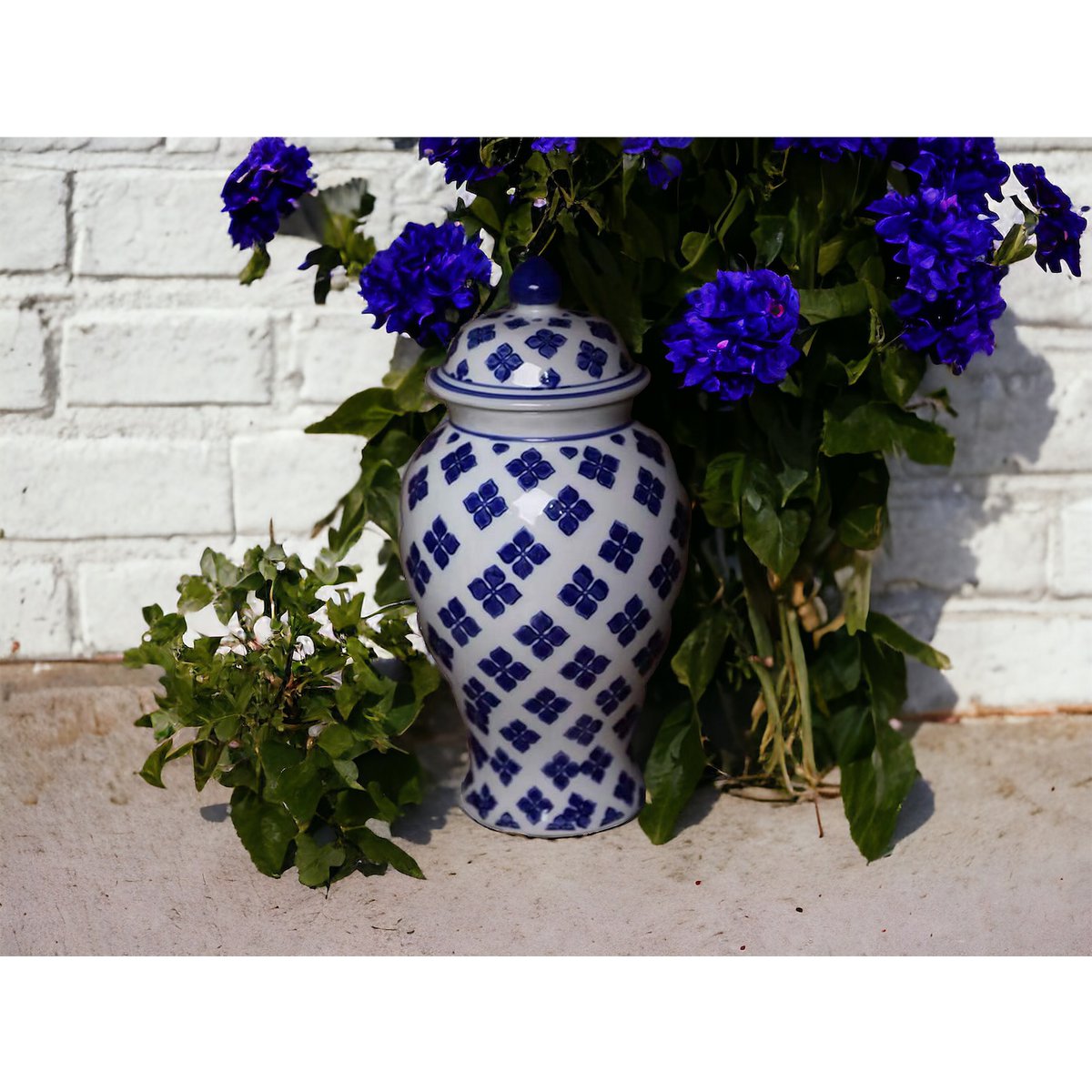 Delfts Blauwe Bloemenvaas M - Klassieke Keuken Decoratie