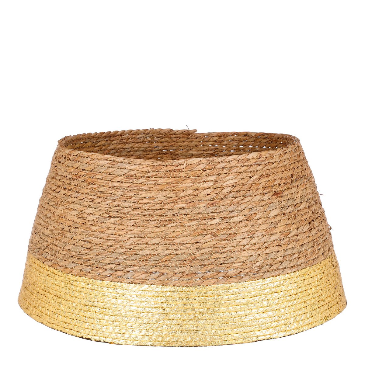 Natuurlijke Kerstboomrok Zeegras Goud - Ø50 cm
