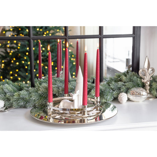 EDZARD Adventskrans La Avia - Roestvrij Staal Ø40 cm