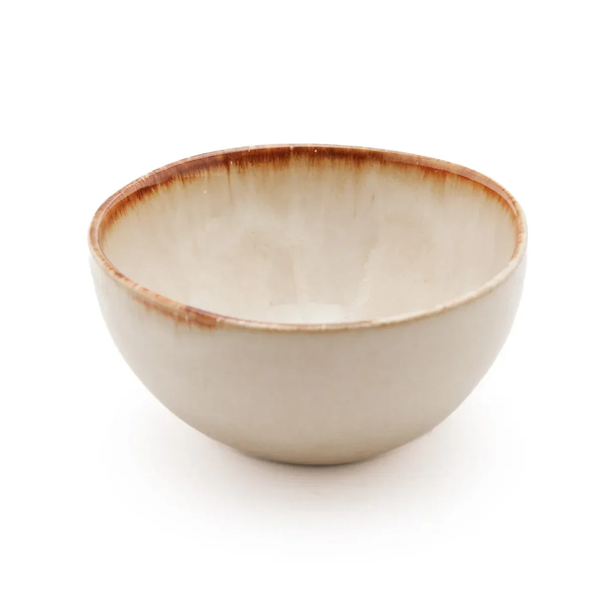 Elegante Cascais Graanschalen Medium | Set van 6 Stuks Wit-Goud