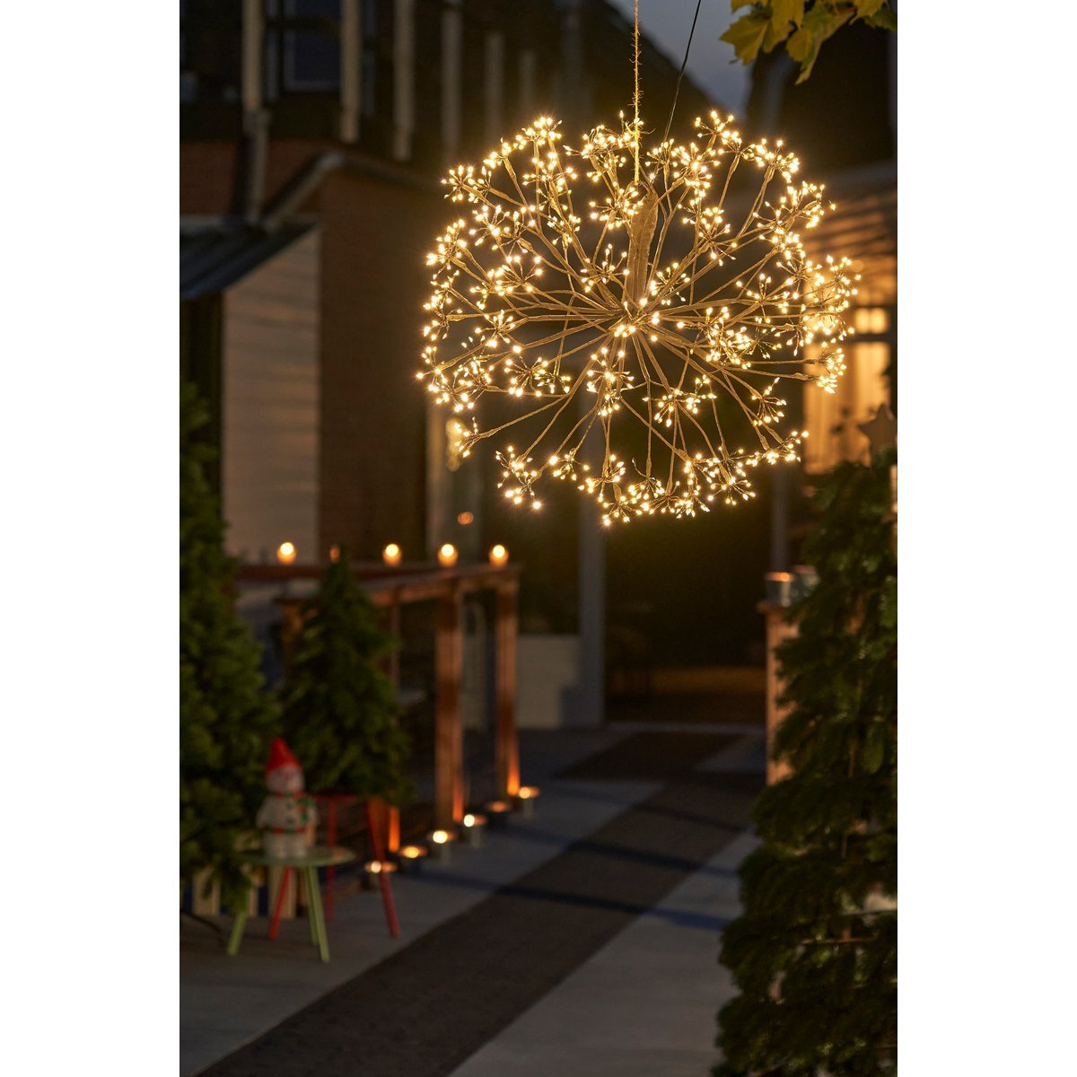 Kerstverlichting Bal Zwart - Ø50cm 1500 LED Lampjes Outdoor