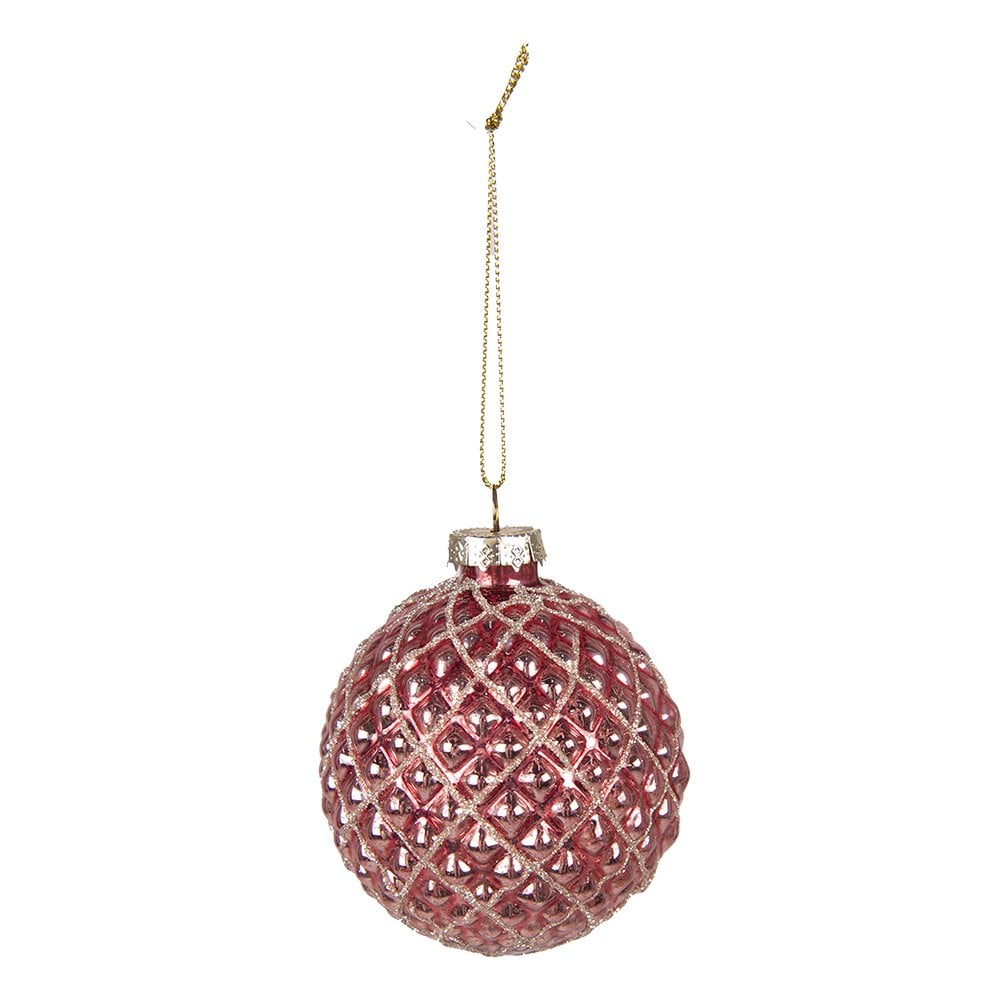 Kerstballen Set Gekleurd - 4 Stuks Ø8cm Glas Feestelijke Tinten