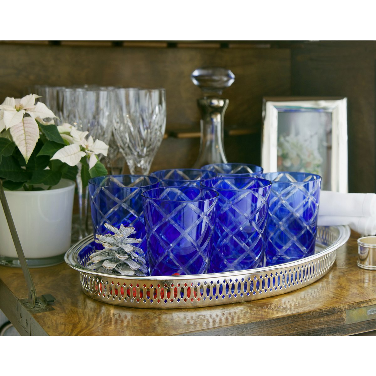 Dio Edelstenen Mokkenset - Blauw Robijn Collectie 4-delig