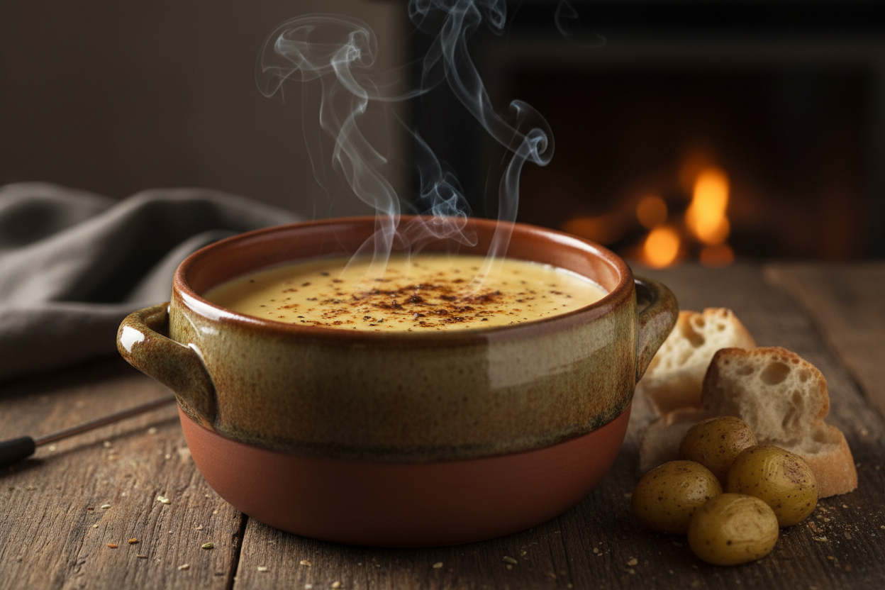 Kaasfondue met Gerookte Kaas