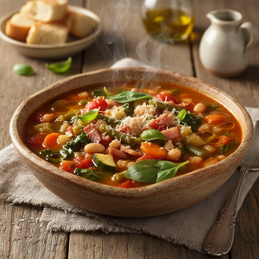 Italiaanse Minestrone met Pancetta