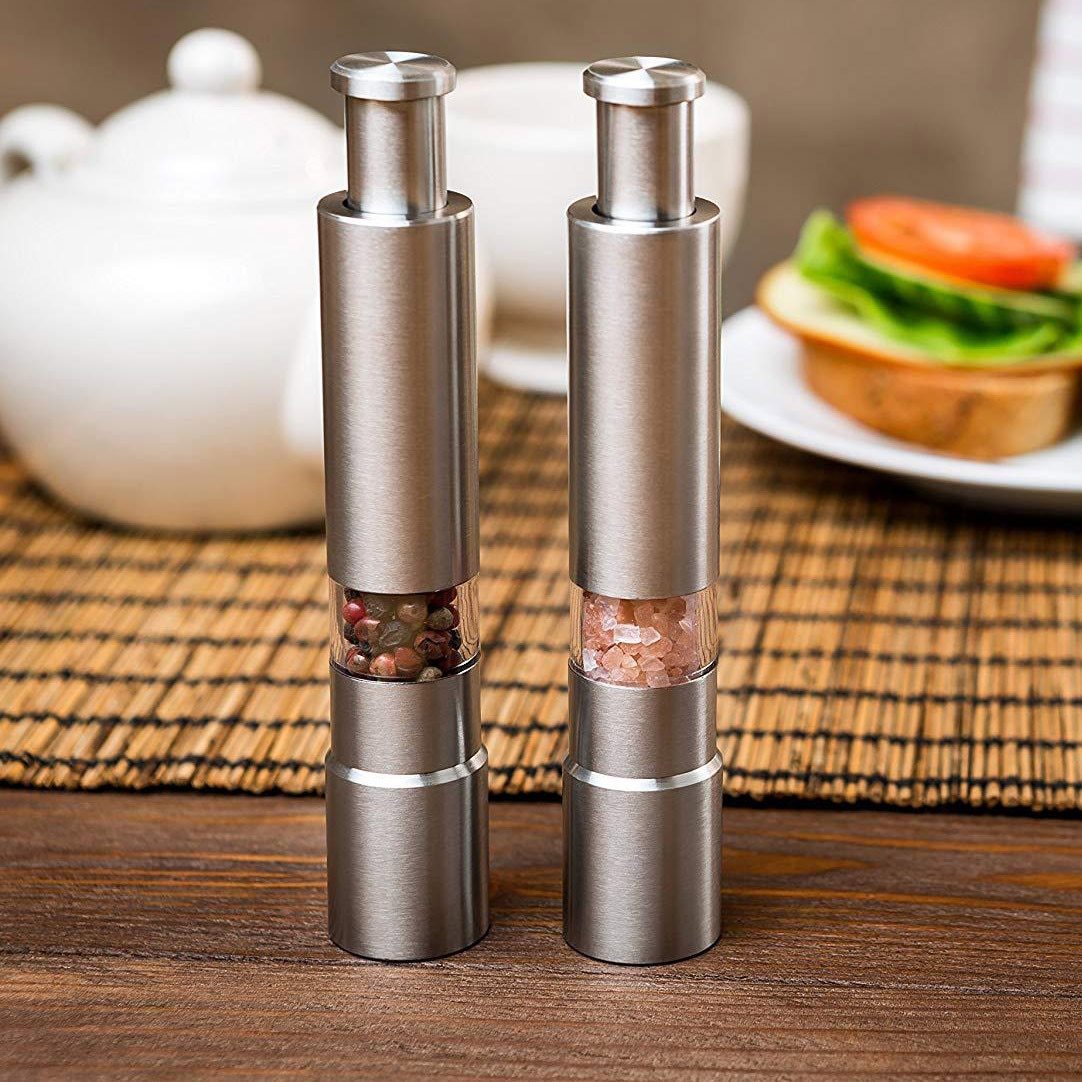 Premium RVS Zout- en Pepermolen - Luxe Keuken Accessoire