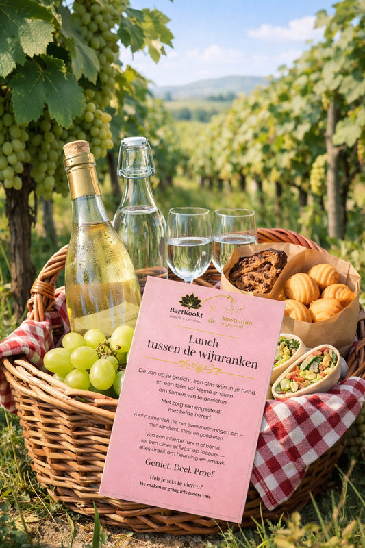 Blog 27: Lunch in de wijngaard – BartKookt verzorgt de lunchmanden bij wijngaard de Amsteltuin