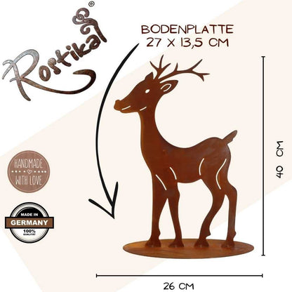 Decoratief Metalen Rendier Roest - Tuinfiguur Hert