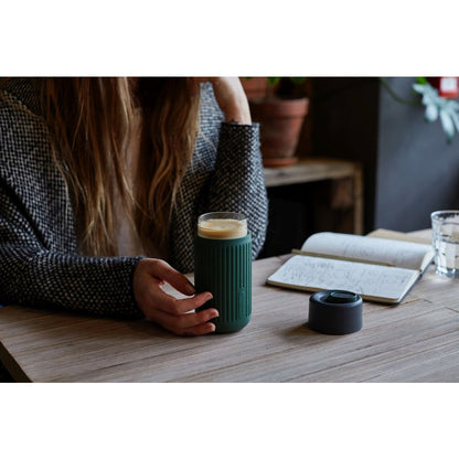 Black+Blum Glazen Reisbeker - Grijs 0.34L Travel Cup