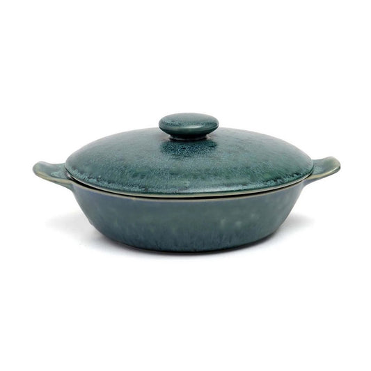 Aqua Stoofpot Set - 4-delige Keramische Kookpotten Blauw