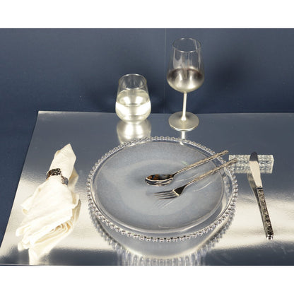 Luxe Glow Zilveren Wijnglazen Set - 6 Stuks | Elegante Rand