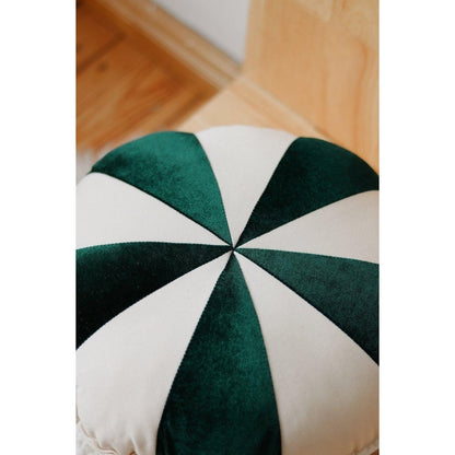 Kerst Patchwork Kussen Groen - Green Candy Lollipop