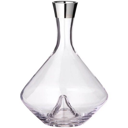 Frederick Kristal Wijnkaraf - Mondgeblazen met Platina Elegantie