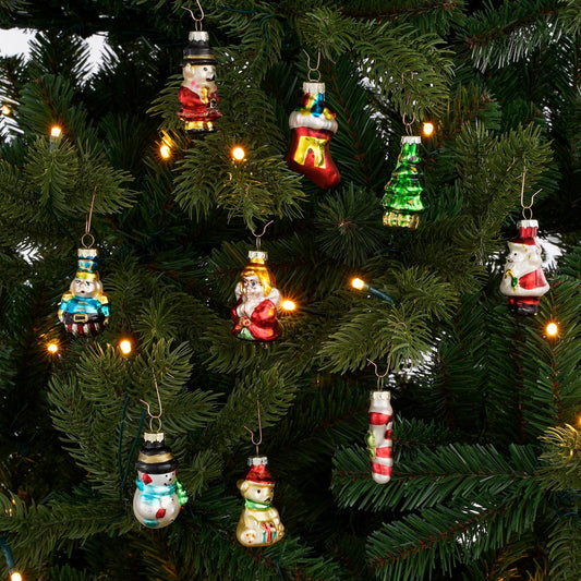 Glazen Kerst Ornamenten Groen - Set van 20 Stuks - 3,5 cm