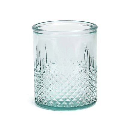 Zuanshí Glas Blauw Small - Diamant Elegantie Gerecycled