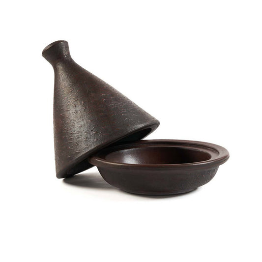 Authentieke Terracotta Tajine - Handgemaakt Kegelvormig Deksel