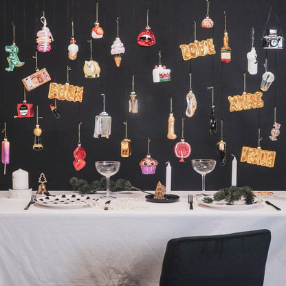 XMAS Kersthanger Goud - Glazen Ornament 7,5cm Elegant