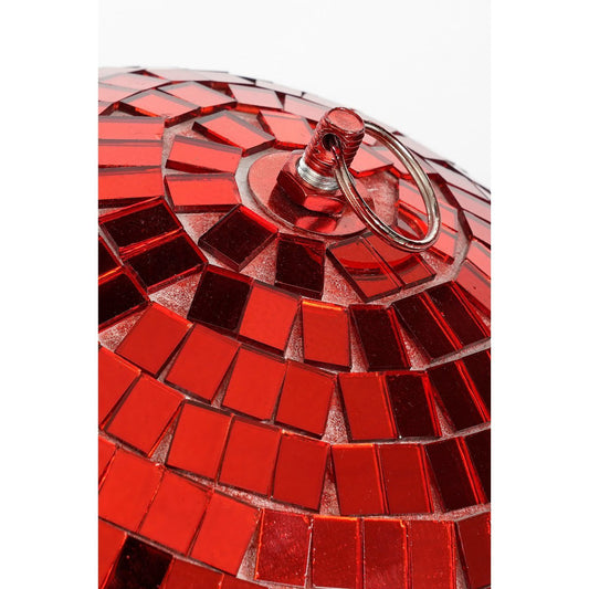 Kerst Discobal Rood - Ø30cm Spiegelende Feestelijke Kerstdecoratie