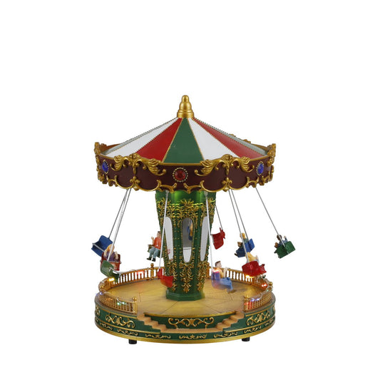 LuVille Kerstdorp Zweefmolen met Verlichting - Ø21 cm