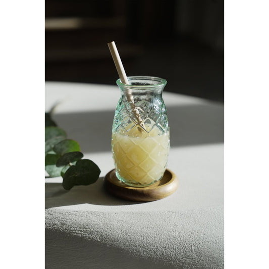 Tropisch Ananasglas Blauw Medium | Zomerse Cocktails & Drankjes