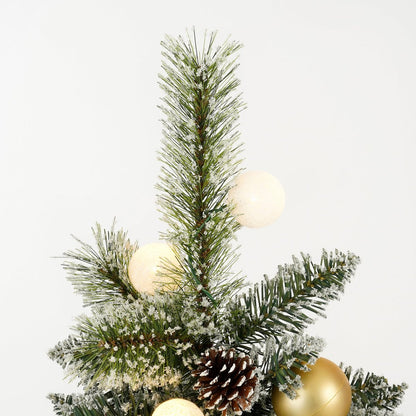Kaprun Kunstkerstboom Goud - LED Timer 90cm Compleet Versierd