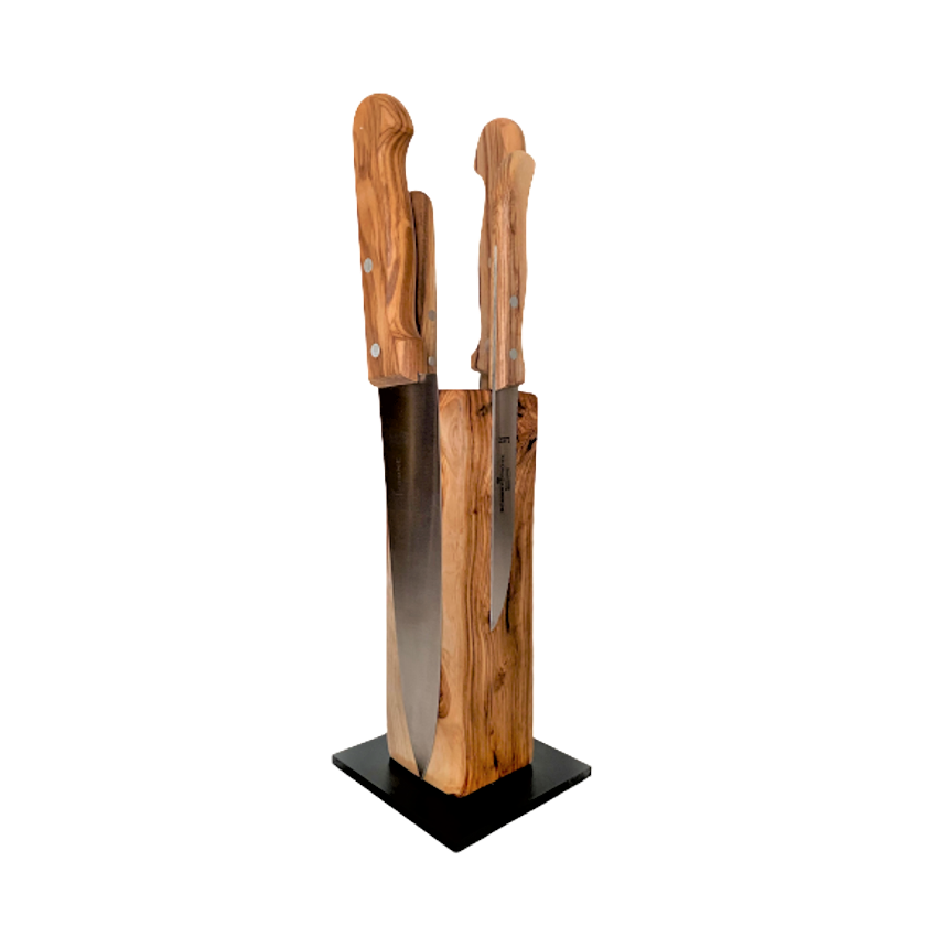 Magnetisch Messenblok Tower - Olijfhout Design