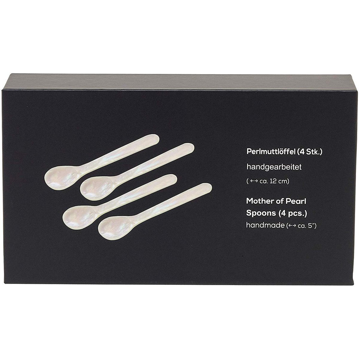 Parelmoer Luxe Lepelset - Kaviaar & Delicatesse Lepels 4-delig