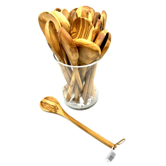 Professionele Kooklepels Set - 20 Olijfhouten Lepels 30cm