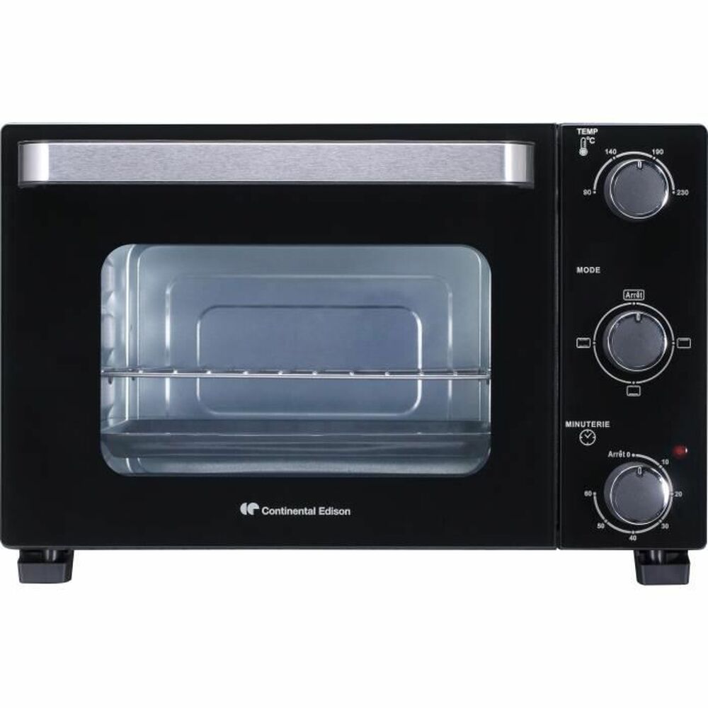 Continental Edison CEMF22B Mini Elektrische Oven - 22L 1300W Zwart