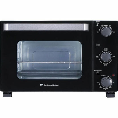 Continental Edison CEMF22B Mini Elektrische Oven - 22L 1300W Zwart