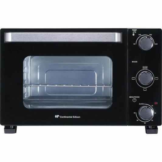 Continental Edison CEMF22B Mini Elektrische Oven - 22L 1300W Zwart