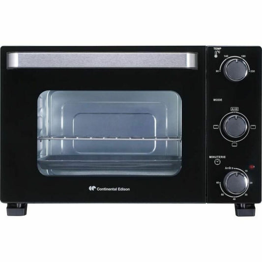Continental Edison CEMF22B Mini Elektrische Oven - 22L 1300W Zwart