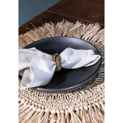 Kralenservetringen Goud Set - Luxe Tafel Elegantie 4 Stuks