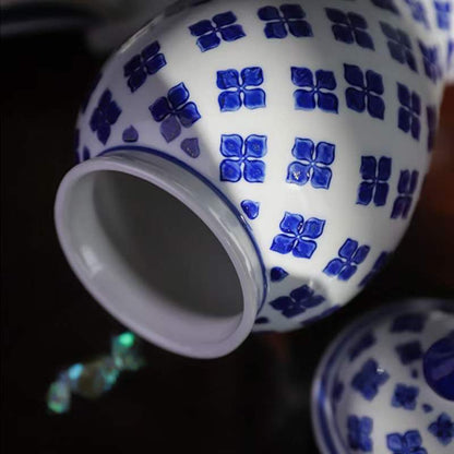 Delfts Blauwe Bloemenvaas M - Klassieke Keuken Decoratie