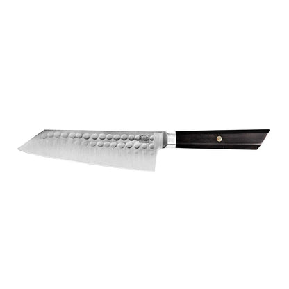 Bunka Santoku Mes - Japanse Precisie met Bamboe Elegantie