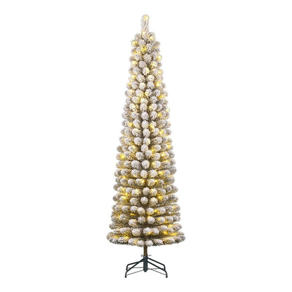 Charlton Smalle Kunstkerstboom - LED Verlichting 155cm Frosted Green