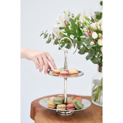 Gulf Luxe Serveerplateau - Gehamerd RVS met 2 Niveaus