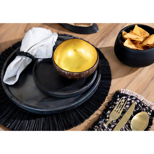 Kralenservietringen Zwart Set - Elegante Tafel Luxe 4 Stuks
