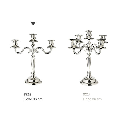 Regina Koninklijke Kandelaar - 3-Vlams Verzilverde Elegantie