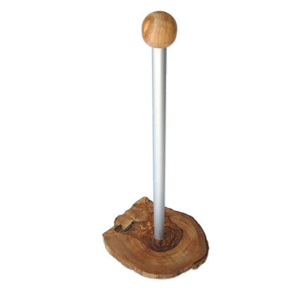 Klassieke Keukenrolhouder - Handgemaakt Olijfhout Design