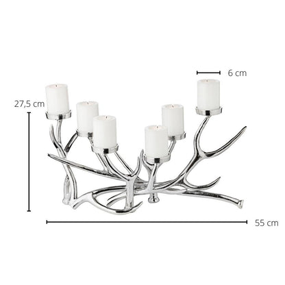 James Gewei Kandelaar - Majestueuze 6-Vlams Natuurinspiratie