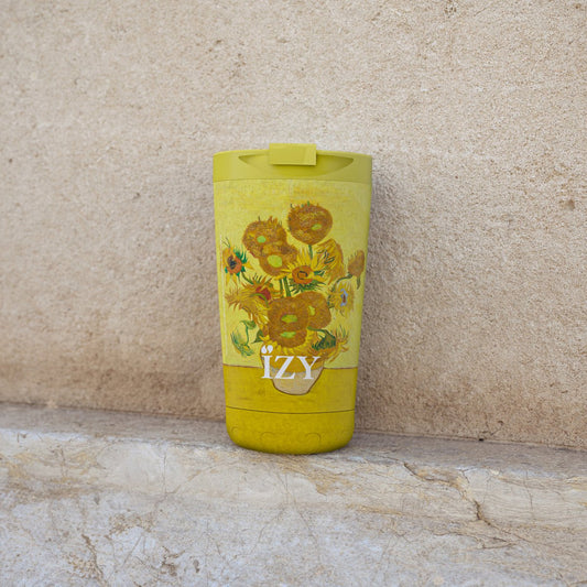 IZY Zonnebloemen Thermosmok - Zonnige Koffievreugde
