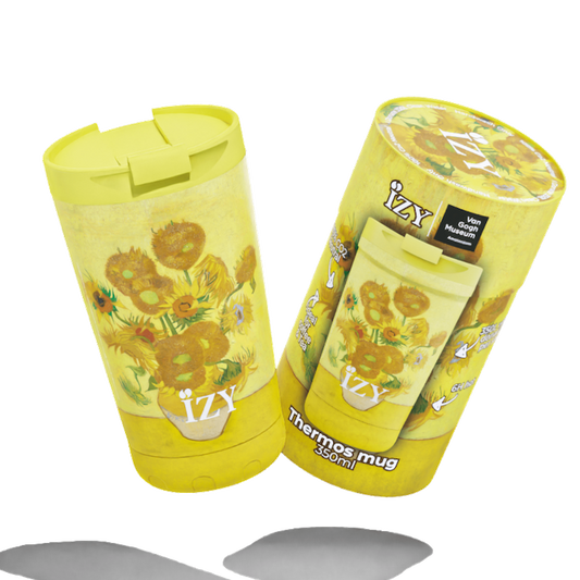 IZY Zonnebloemen Thermosmok - Zonnige Koffievreugde