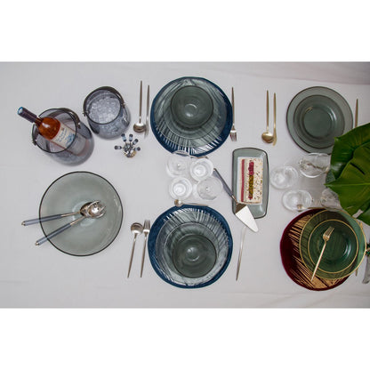 Mat Zilver Bestekset 24-delig - Moderne Minimalistische Elegantie