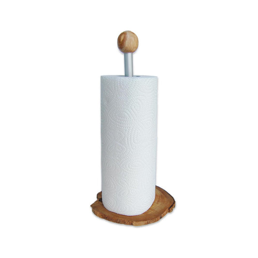 Klassieke Keukenrolhouder - Handgemaakt Olijfhout Design
