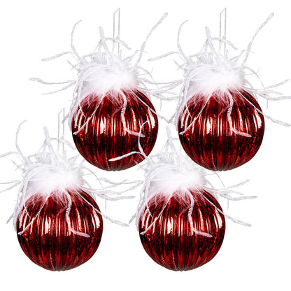 Kerstballen Set Premium - 4 Stuks Ø10cm Grote Decoratie