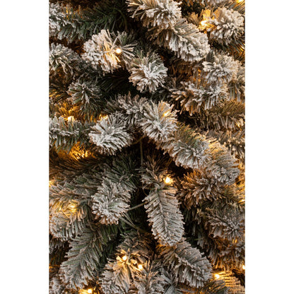 Charlton Smalle Kunstkerstboom - LED Verlichting 155cm Frosted Green
