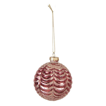 Kerstballen Set Gekleurd - 4 Stuks Ø8cm Glas Feestelijke Tinten