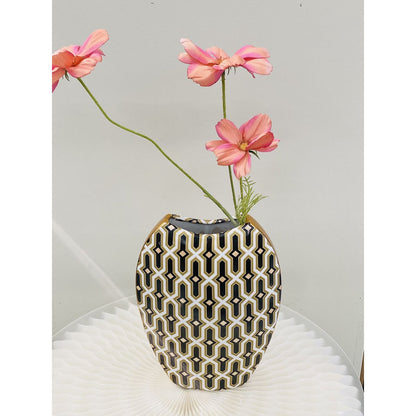 Vintage Porselein Vaasje Klein - Charmante Retro Woonaccessoire